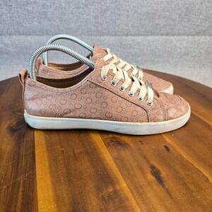 Guess WGGOODLY3-R Women Rose Gold Monogram Logo Low Top Sneakers Shoes 6.5M
